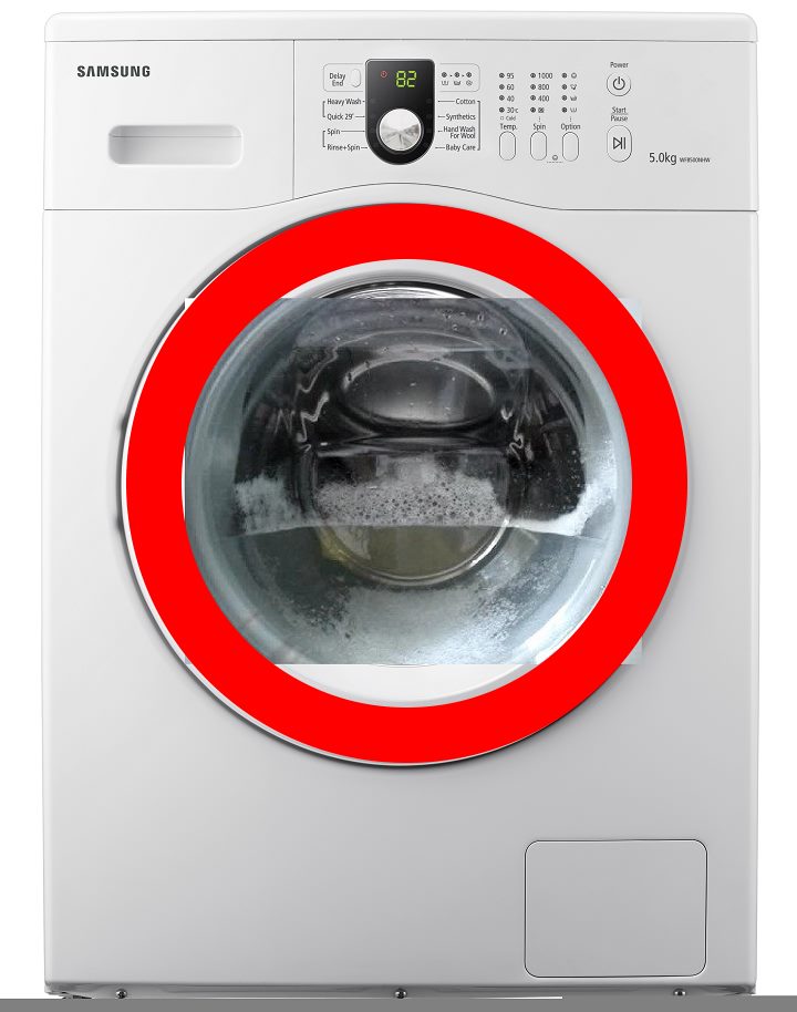 The car is standing with water