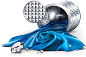 The special design of the drum on the Samsung washing machine