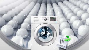 EcoBubble function in the washing machine