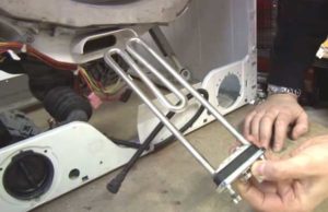 Kütteelemendi asukoht pesumasinas