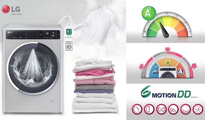 LG with steam technology