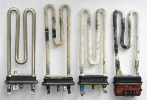 kõva vee tõttu kütteelemendil olev katlakivi