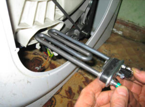 Replacing the heating element in washing machines