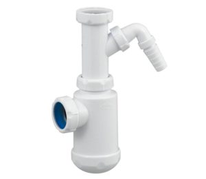 Siphon with outlet for washing machine