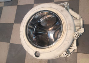 The washing machine tank in assembled form