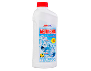 Bleach for cleaning washing machines from mold and mildew