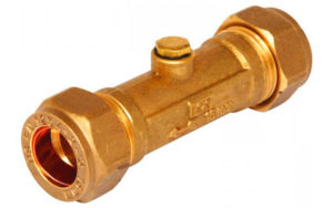 Built-in check valve for washing machine
