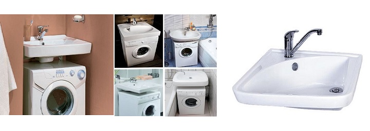 Water Lily sink for installation above the washing machine