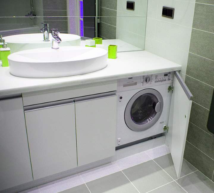 There is a small machine under the tabletop.