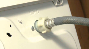 Turn off the water supply to the washing machine