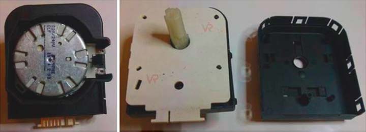 Opening the washing machine programmer