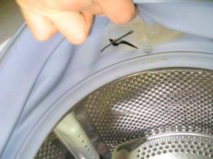 Damage to the cuff from above