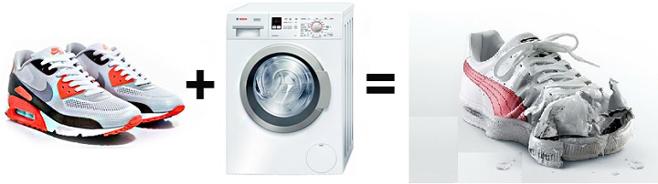 След измиване маратонките бяха повредени