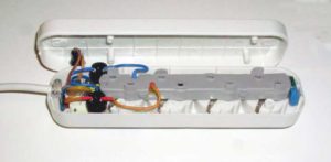 Surge protector: inside view