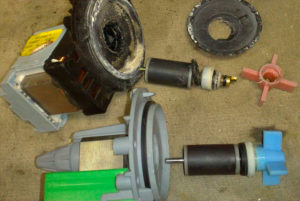 Broken washing machine pump