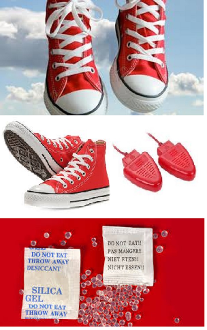 Сушене на маратонки след пране