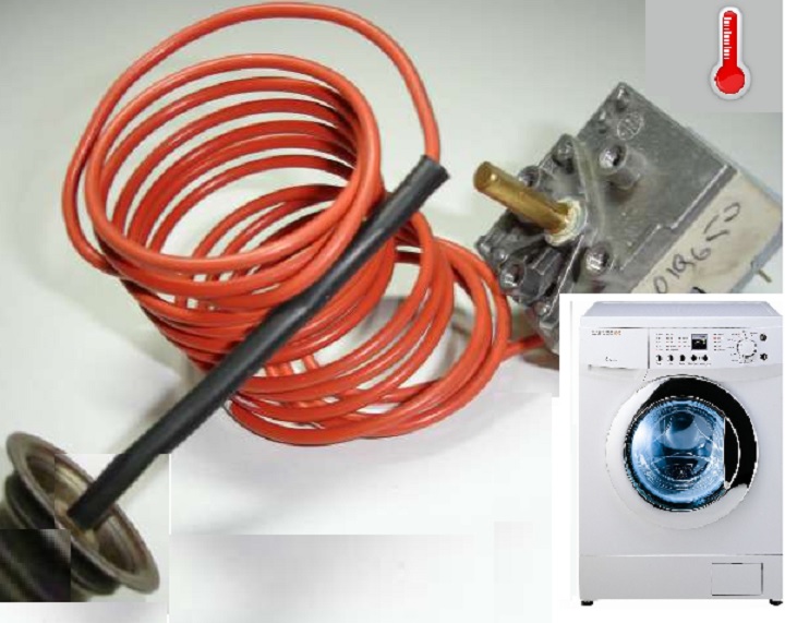 Temperature sensor with red lead