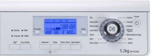 Electronic control of the washing machine