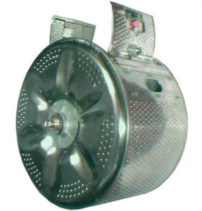 Top-loading washing machine drum