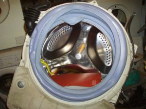 Plastic tank of a washing machine