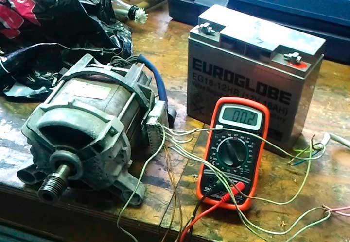 generator from a washing machine engine