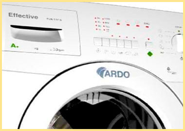 Ardo washing machine control panel