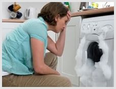 the washing machine is leaking