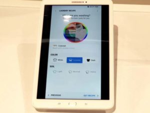 Turn the washing machine on or off