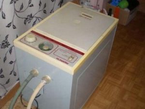 During washing, water consumption is fifteen liters.