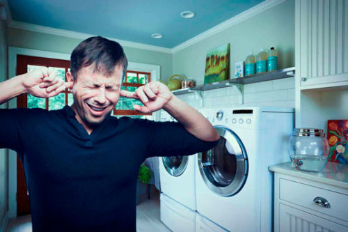 the washing machine is making noise